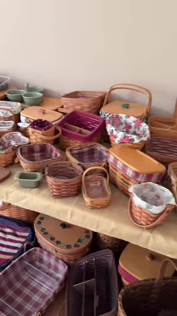 Baskets grouped for browsing at the West View Drive estate in Avondale.